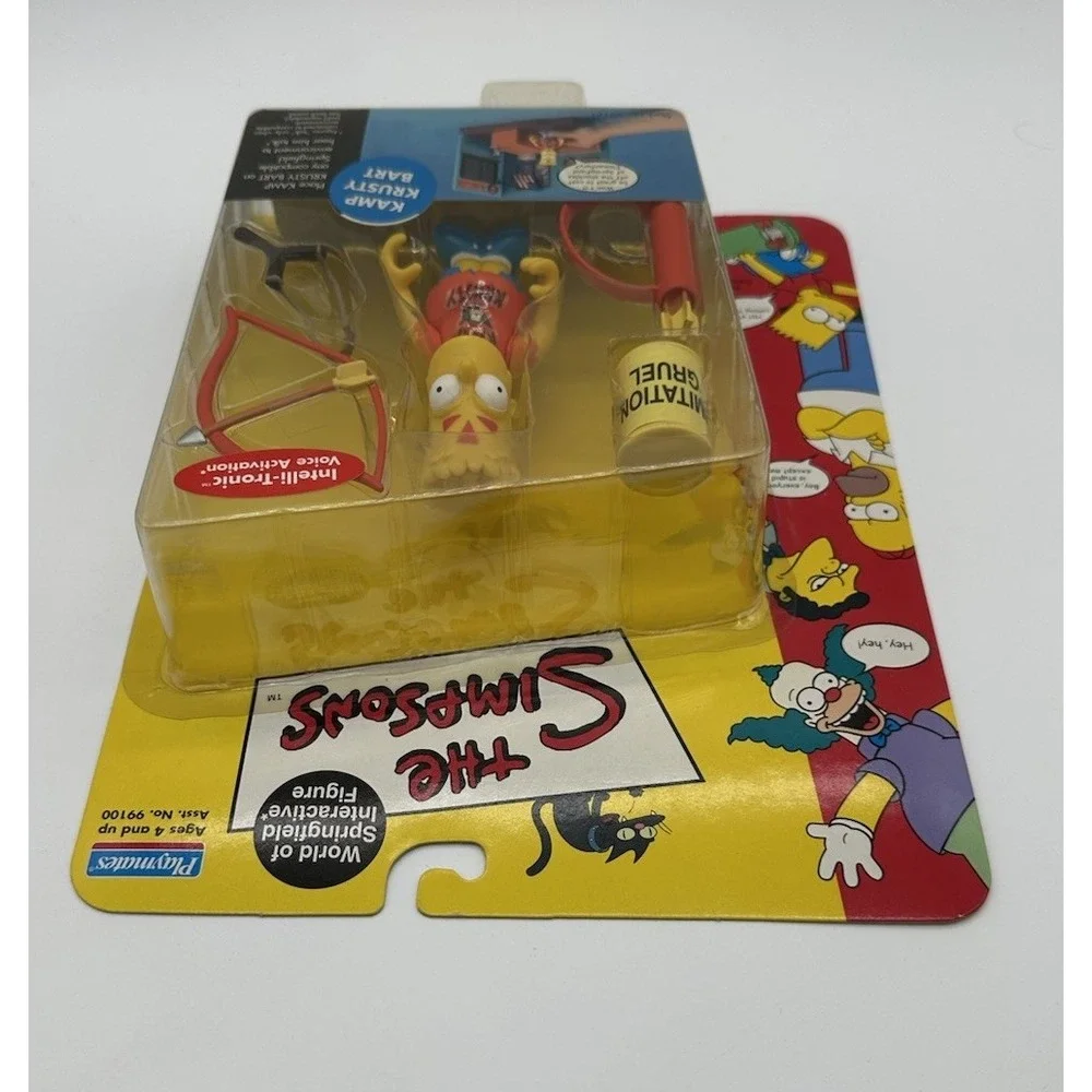 THE SIMPSONS WORLD OF SPRINGFIELD KAMP KRUSTY BART FIGURE 2000 NIP